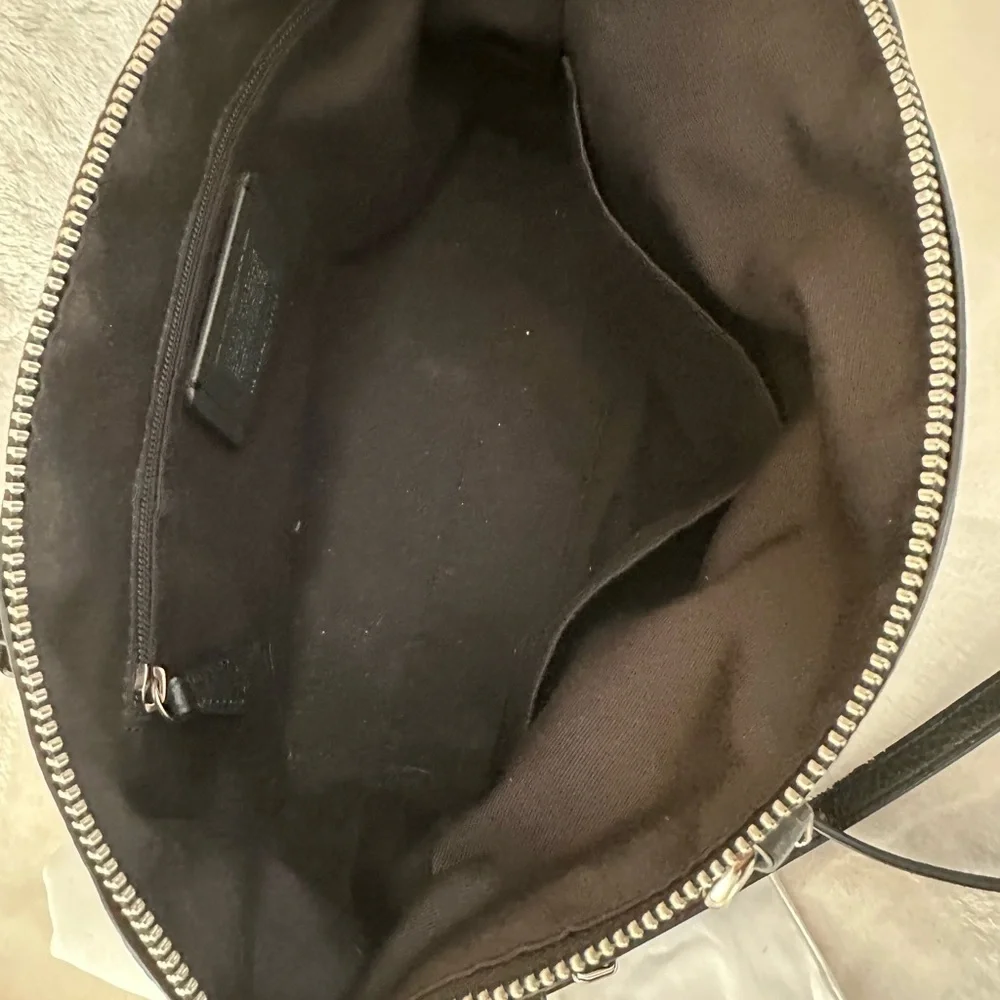 Coach Black Leather Shoulder Bag